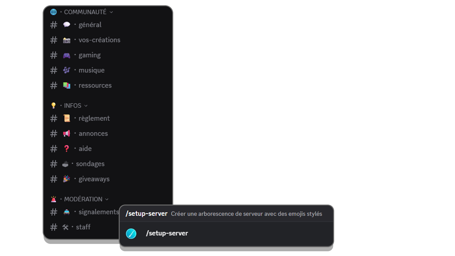 Configuration du serveur
